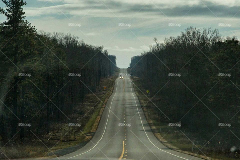 View from the backseat of a car