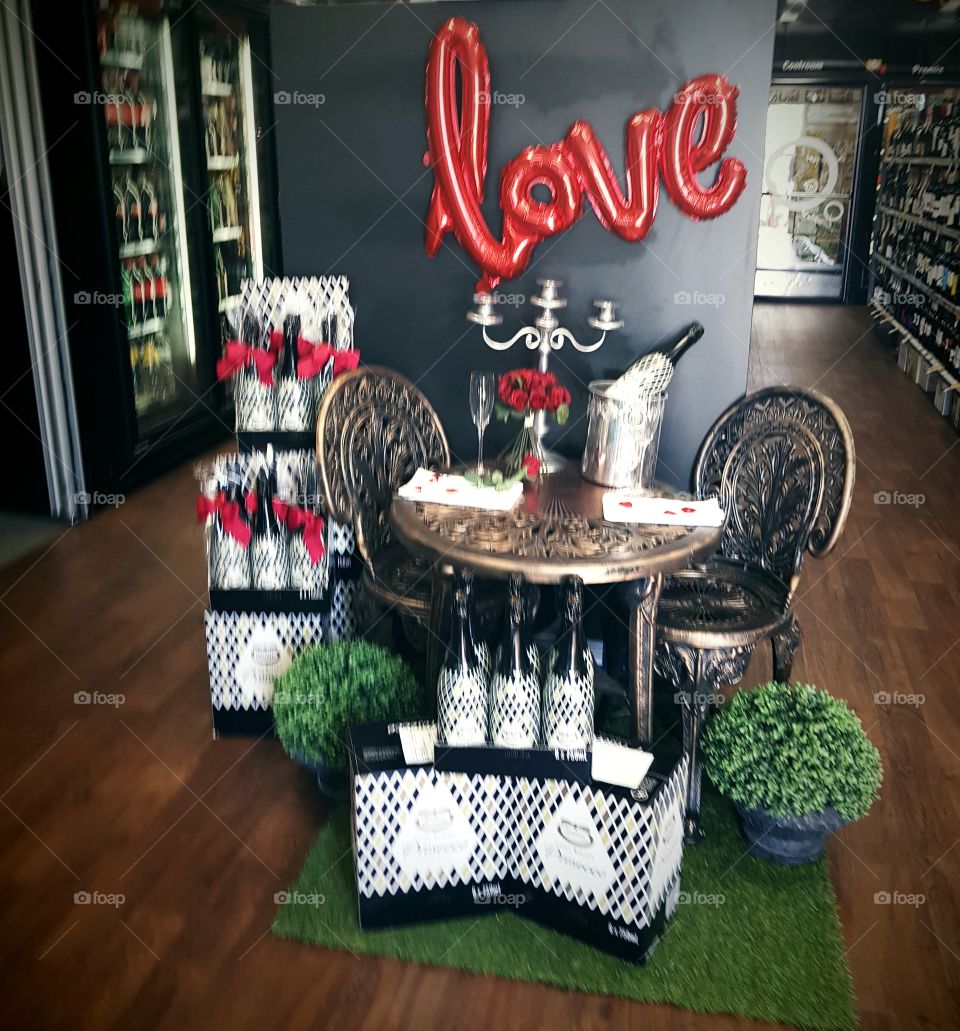 Valentine's Day display