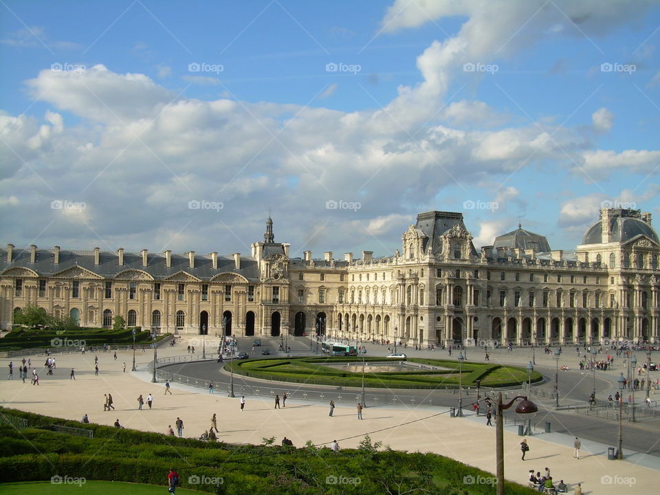 The Louvre on a sunny day 