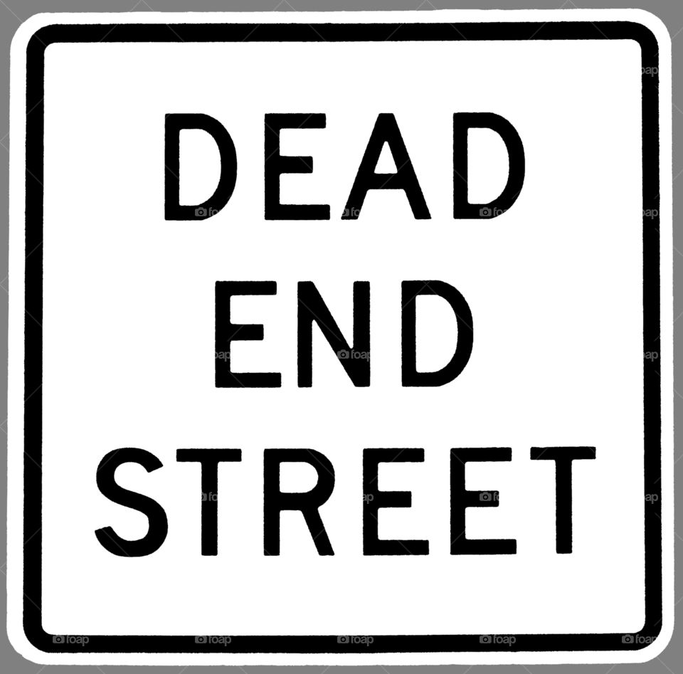 Dead end street sign