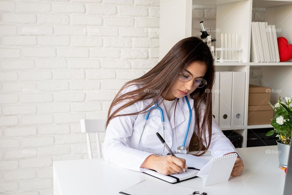 female doctor at workplace