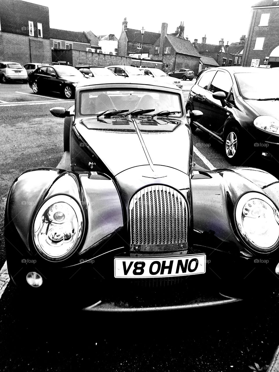 Morgan in a carpark