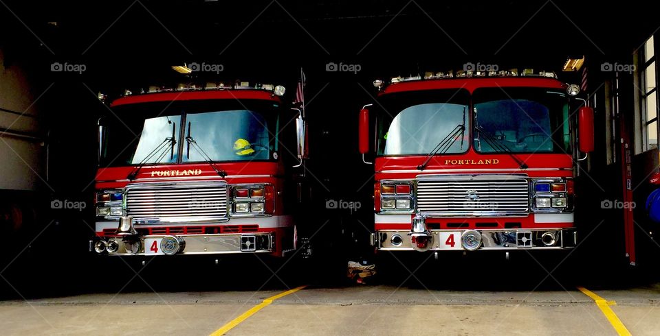 Portland Oregon fire trucks