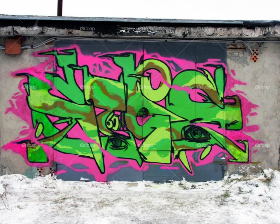 Beautiful graffiti in my city