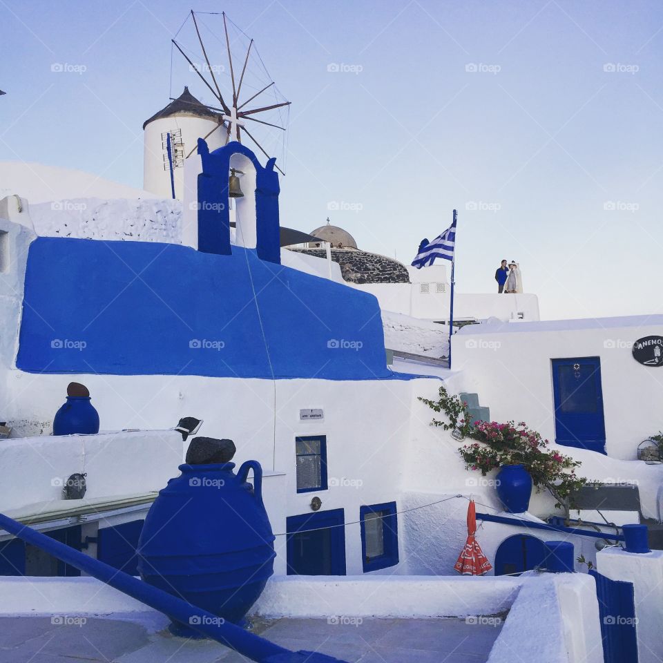 Blue on white - Óia Santorini - amazing views everywhere you look 