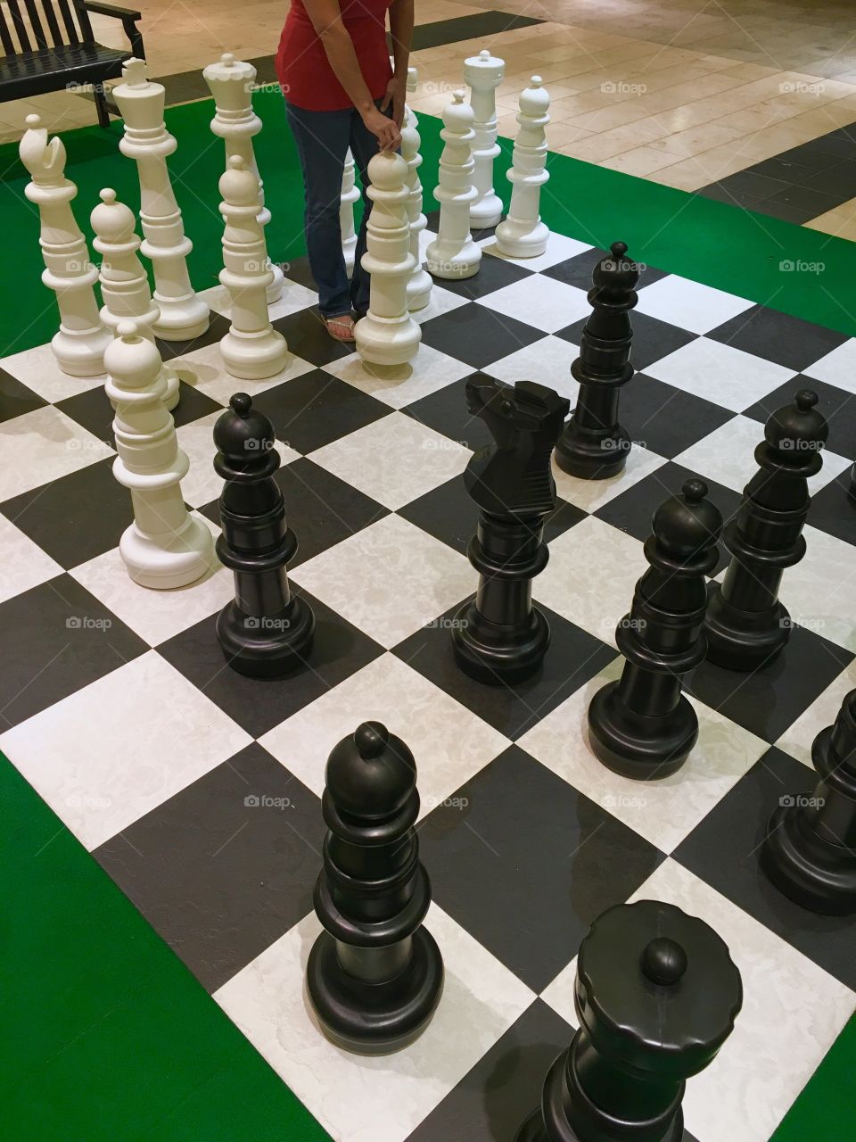 Life size chess board