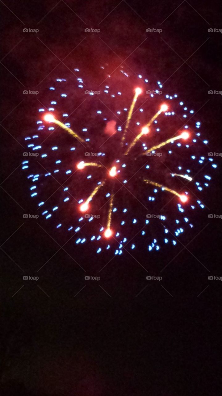 Fireworks Milford Beach and
