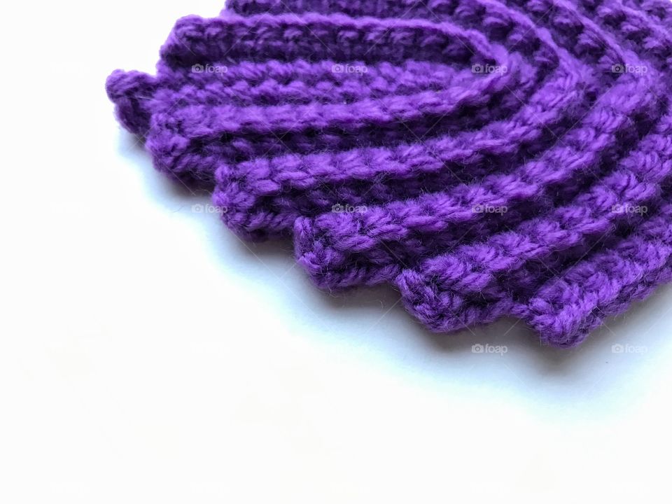 Purple knitted 