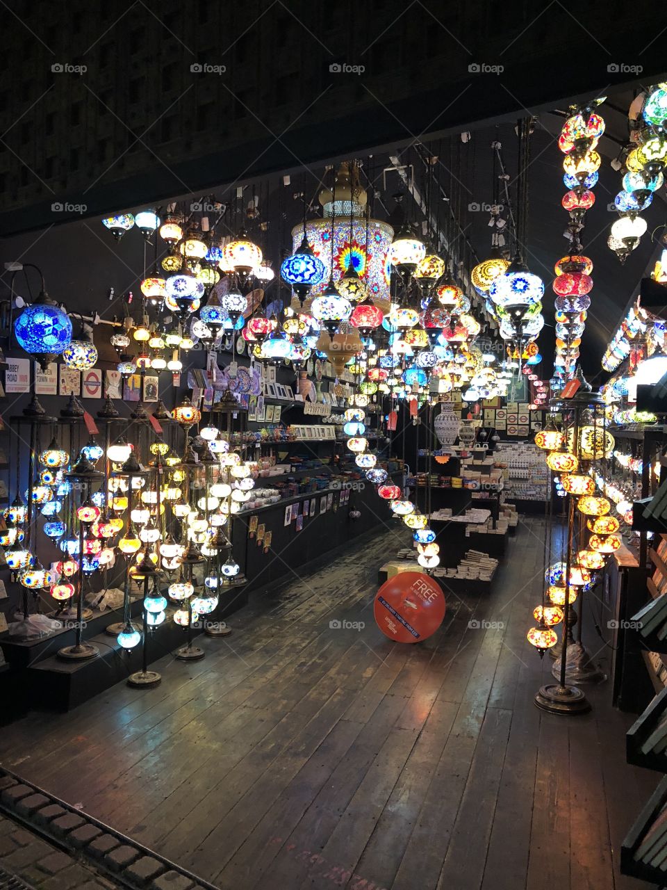 Camden lights on a rainy London night. Lantern shopping has never been so hard with so many beautifully illuminated choices. 