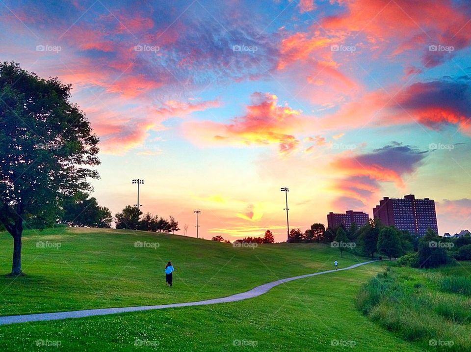 Summer sunset