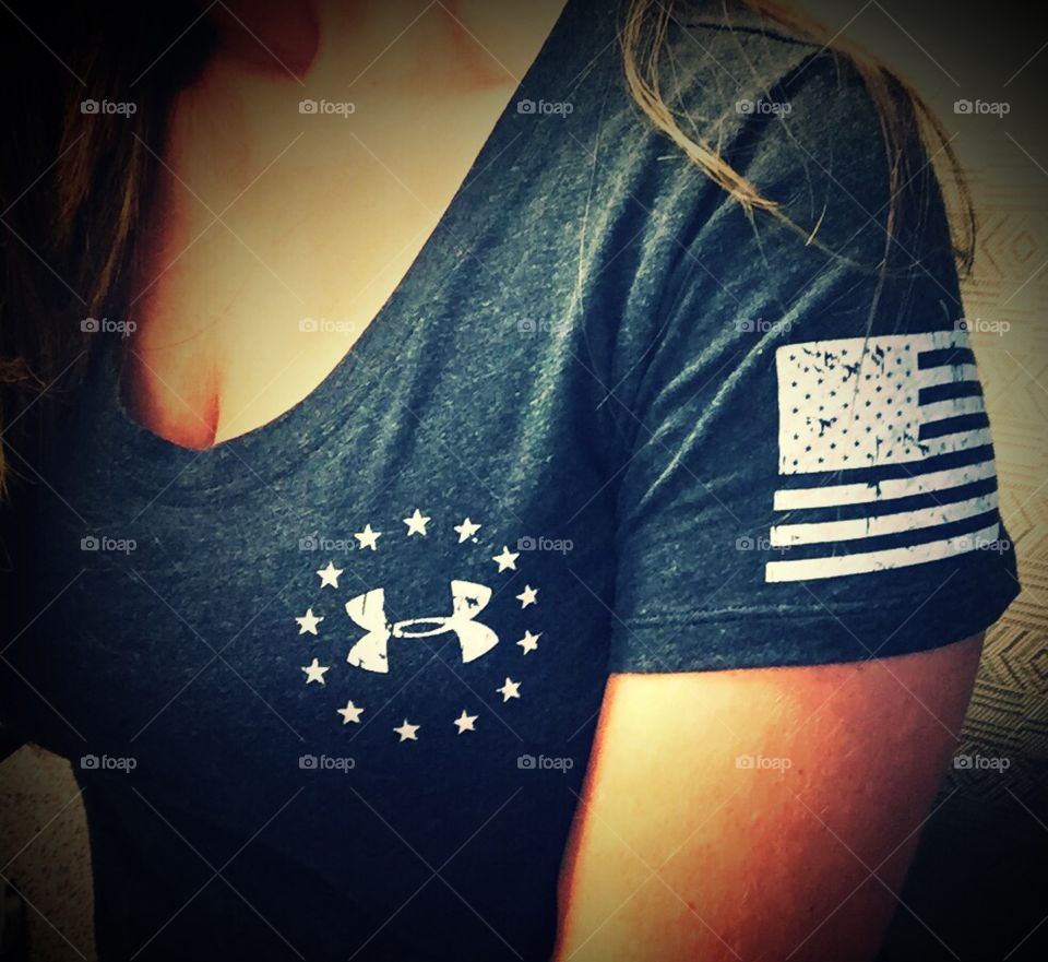 Under Armour Freedom shirt. 