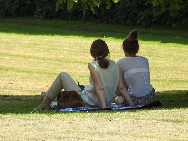 City park relaxing