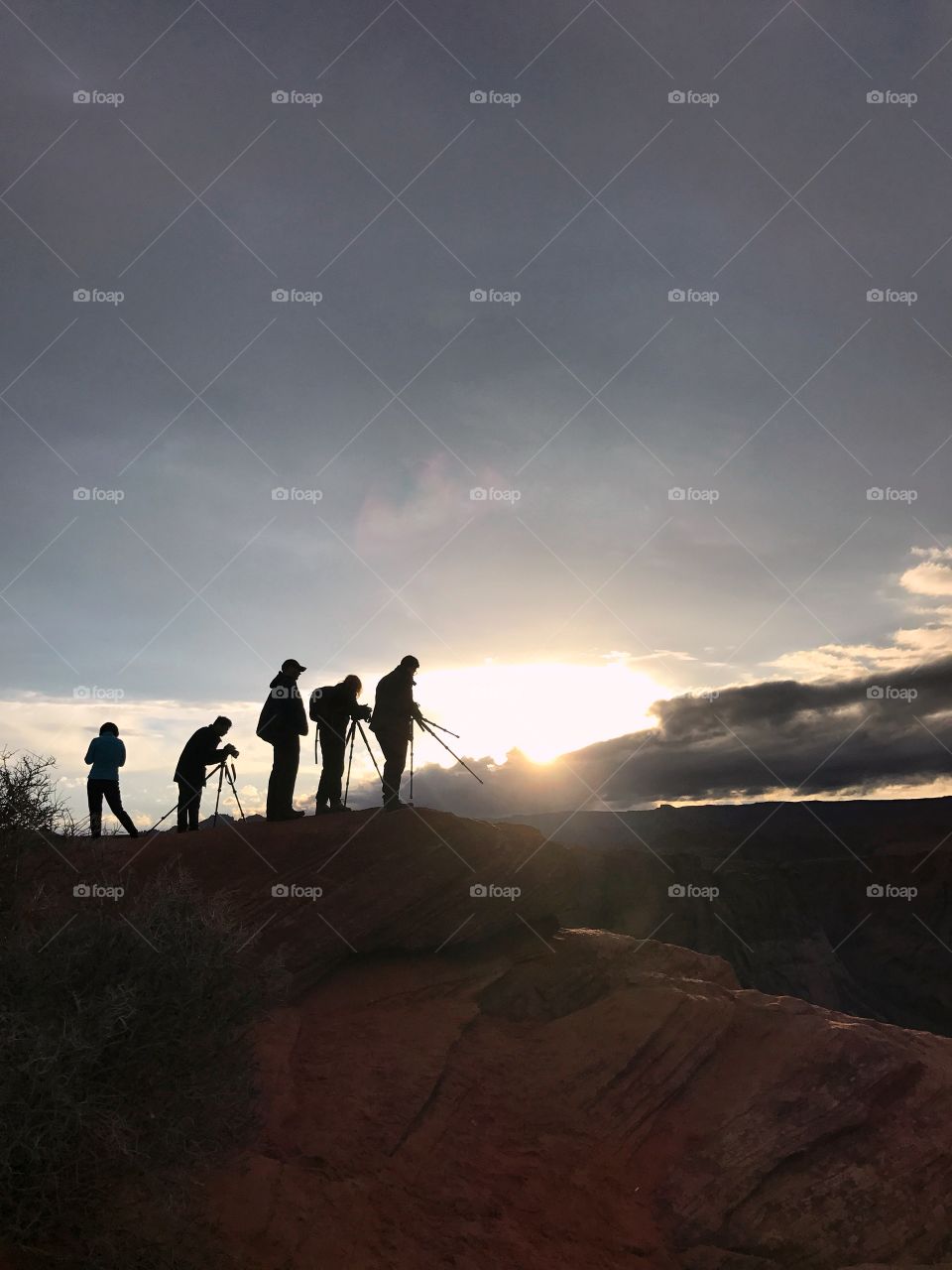 Shooting the sunset at Horseshoe Bend Arizona