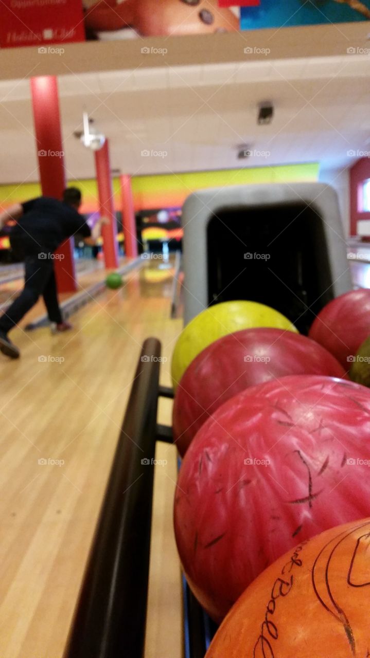 Bowling ball . . .