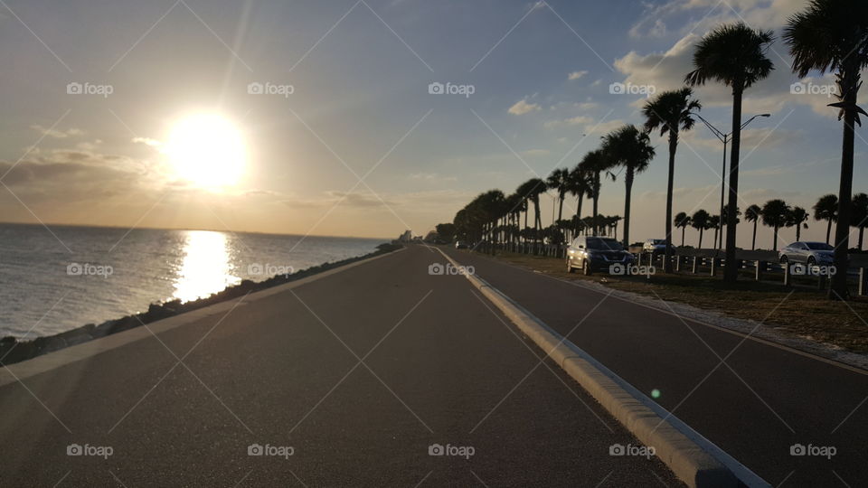 sunset in Tampa Florida