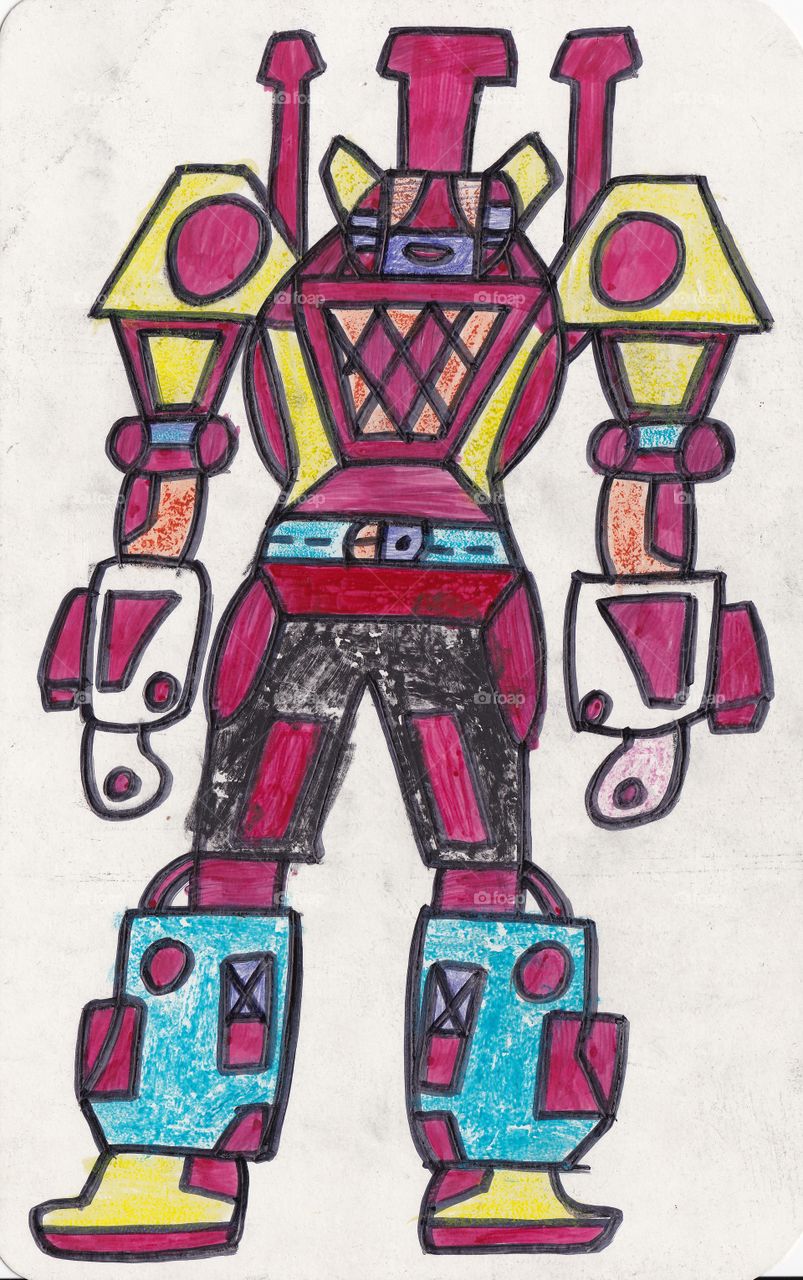 children drawings of robot