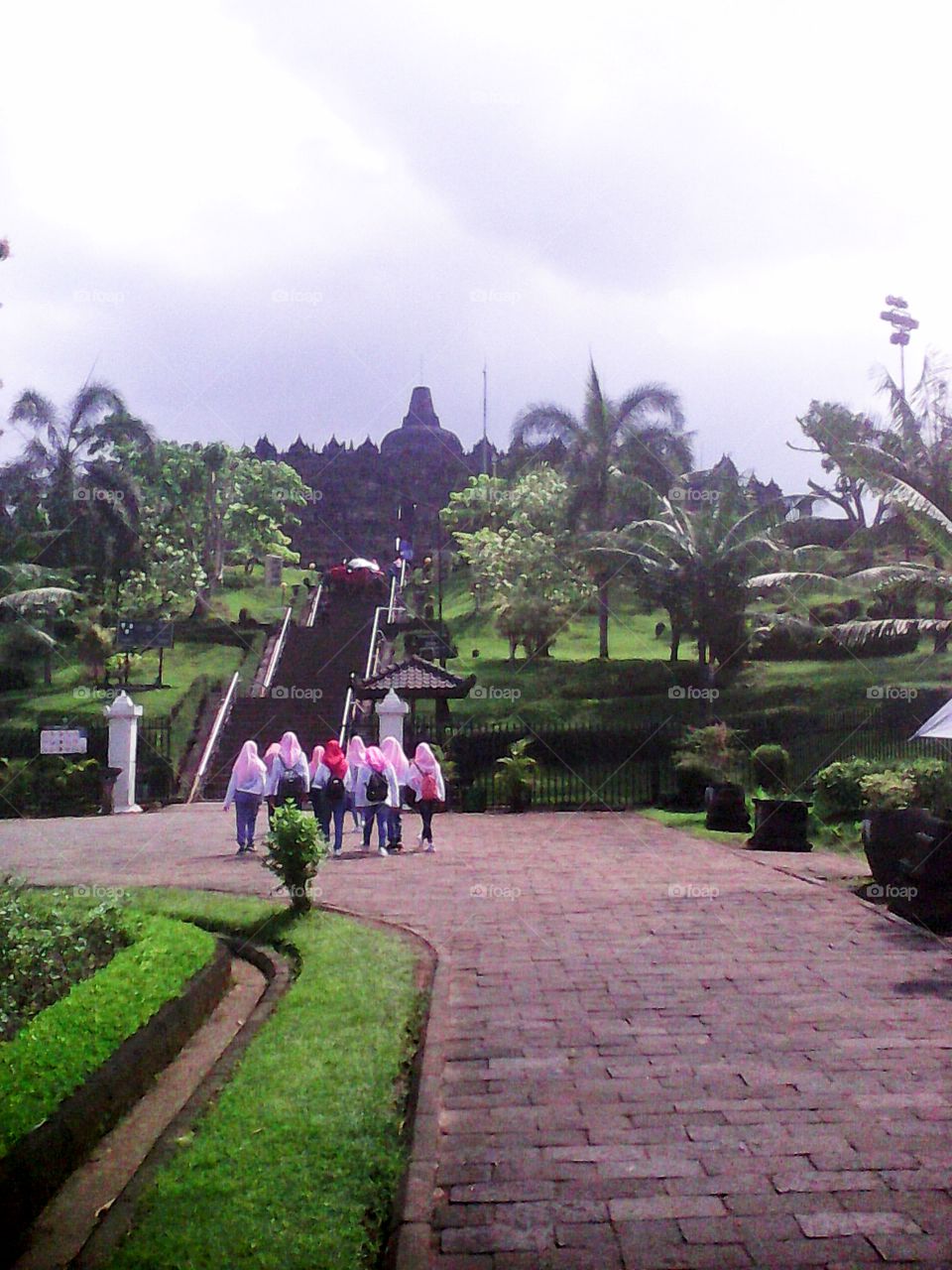 The Travelling tourism in Borobudur Temple destination tourism