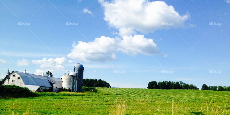 Farm on the hill