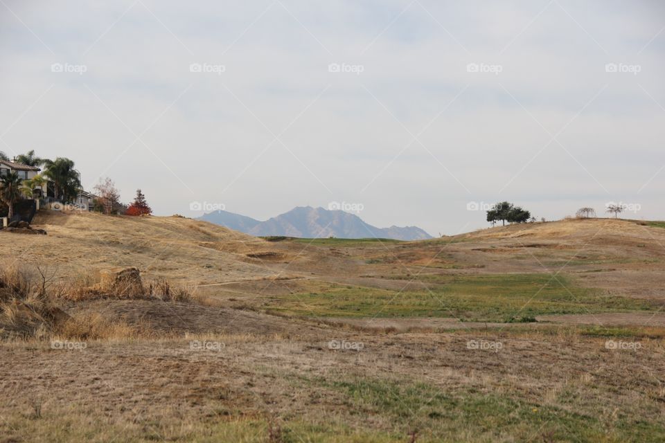 Landscape with a mountain 