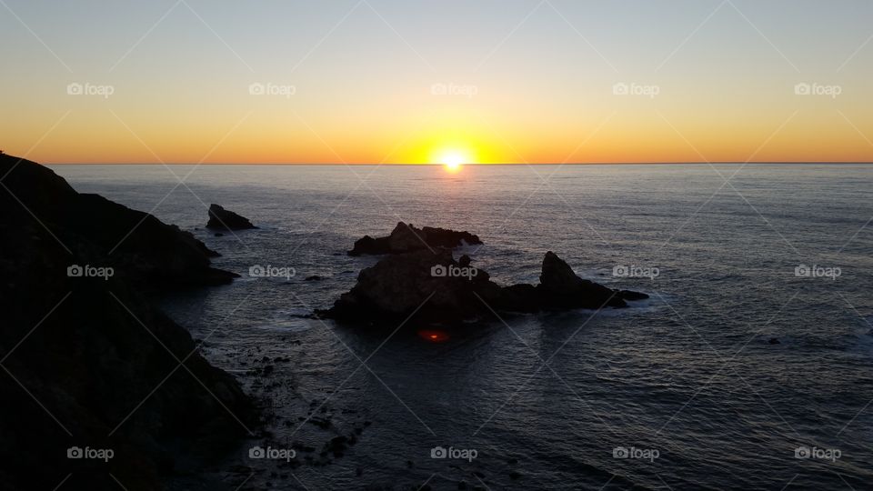 Sunset, Dawn, Water, Sea, Ocean