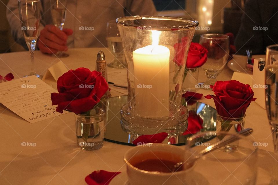 Candle Light Centerpiece