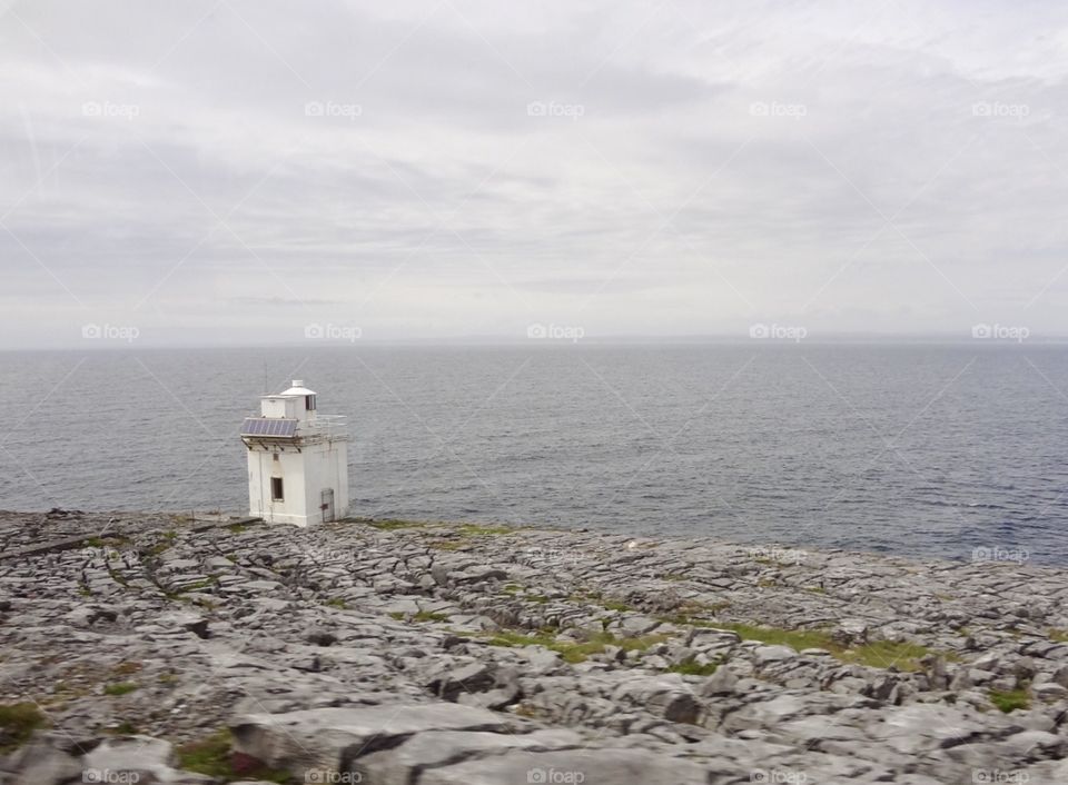 Limestone and lighthouse