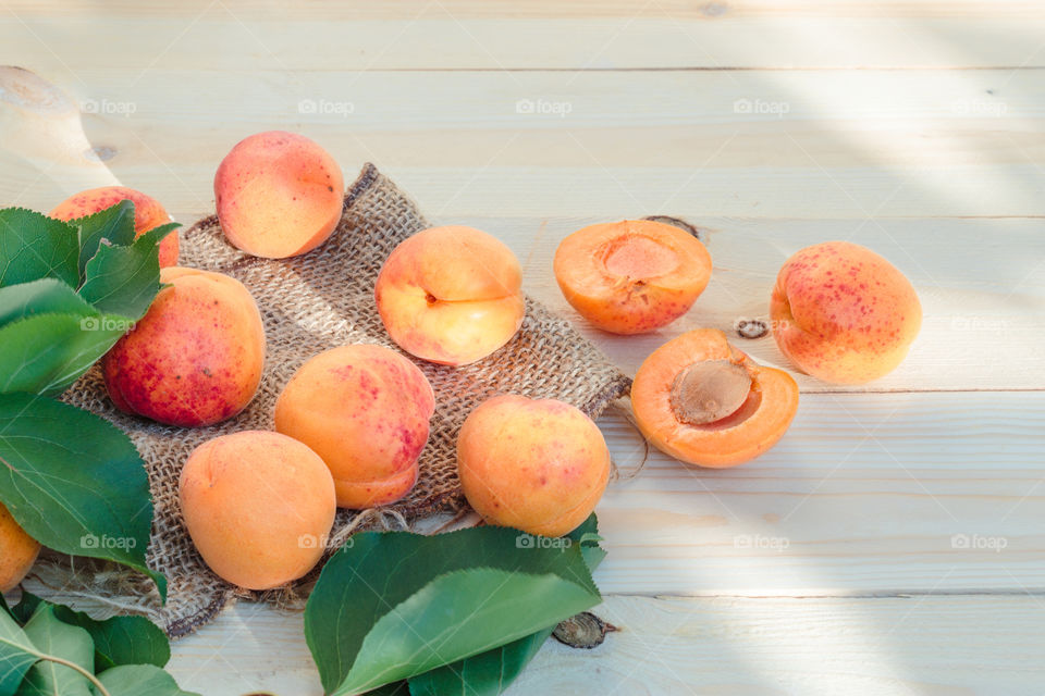 Fresh apricots