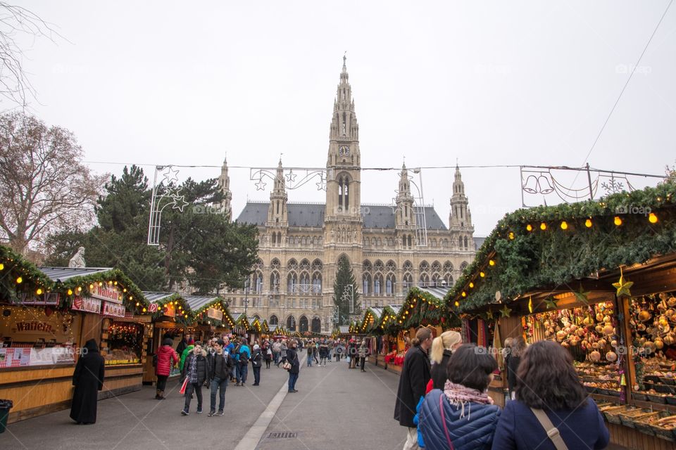 Christmas market in austria, vienna