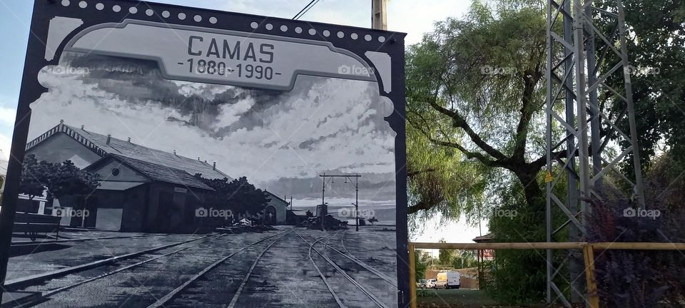 Grafitti antigua estación de tren