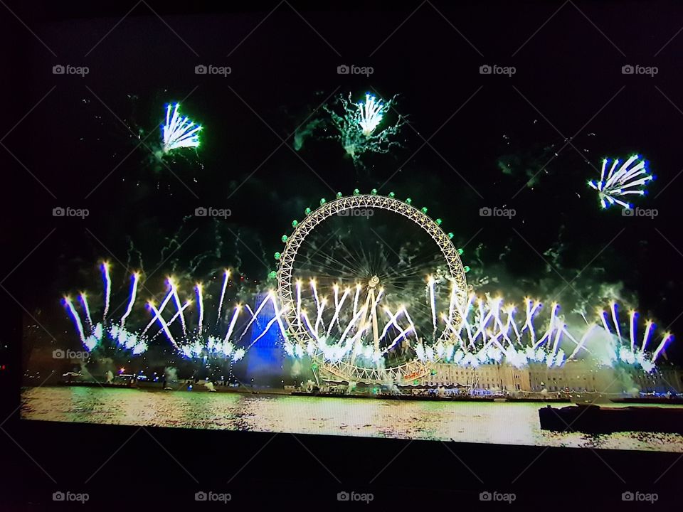New year fireworks display 2018