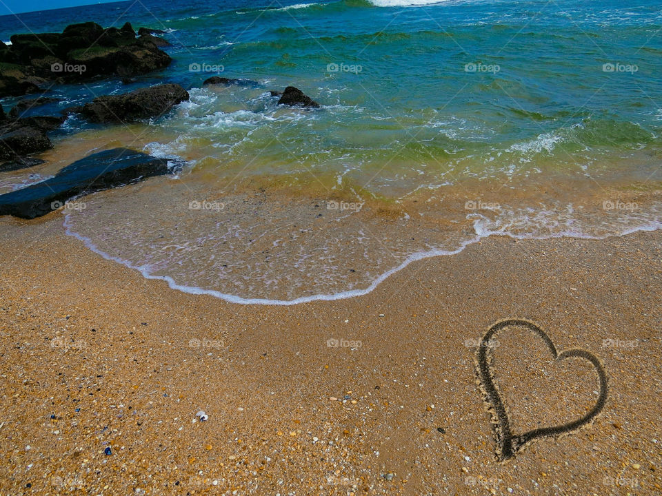 Heart On The Beach