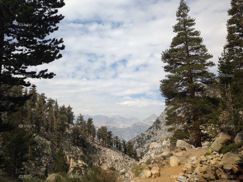 The Kaweahs. View of the Kaweahs Range 