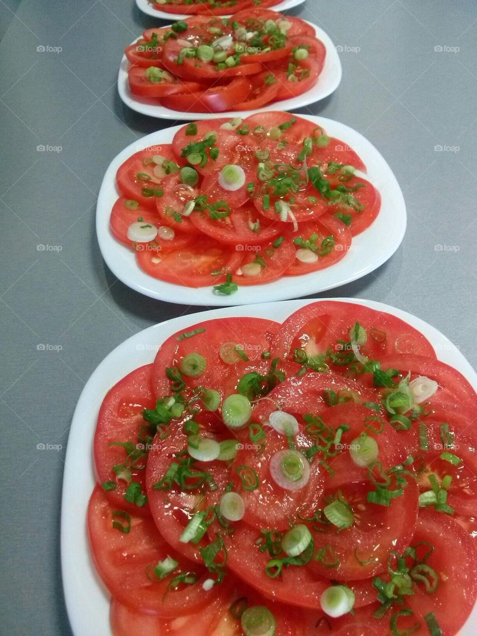 Tomatoes in the plate