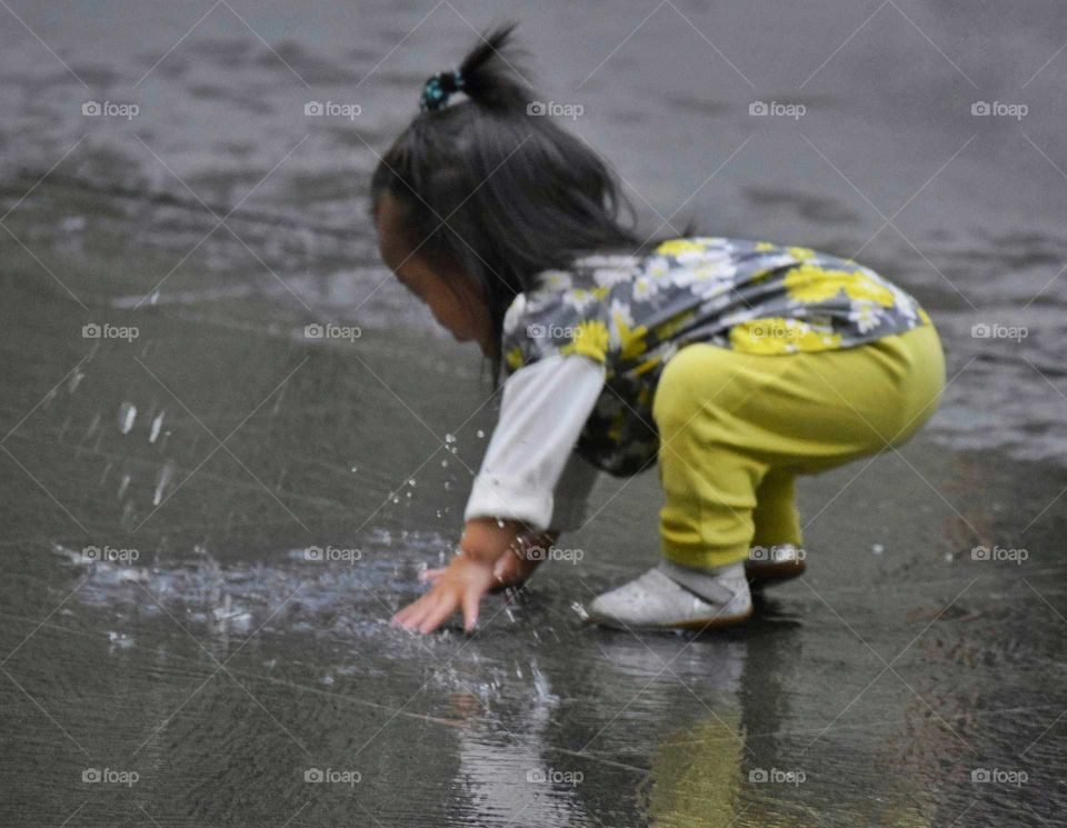 Playing in Water