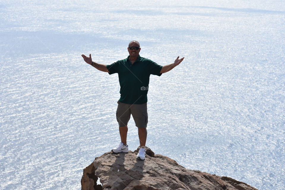 living on the edge..santorini greece