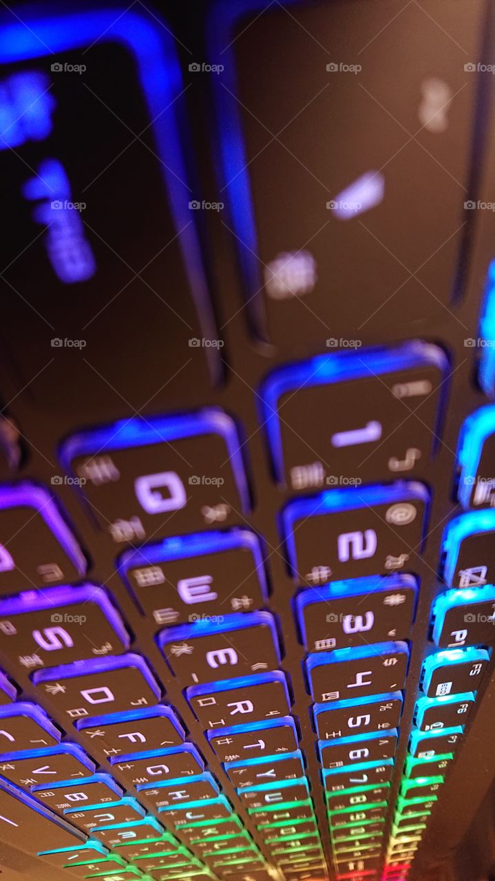 colorful keyboard