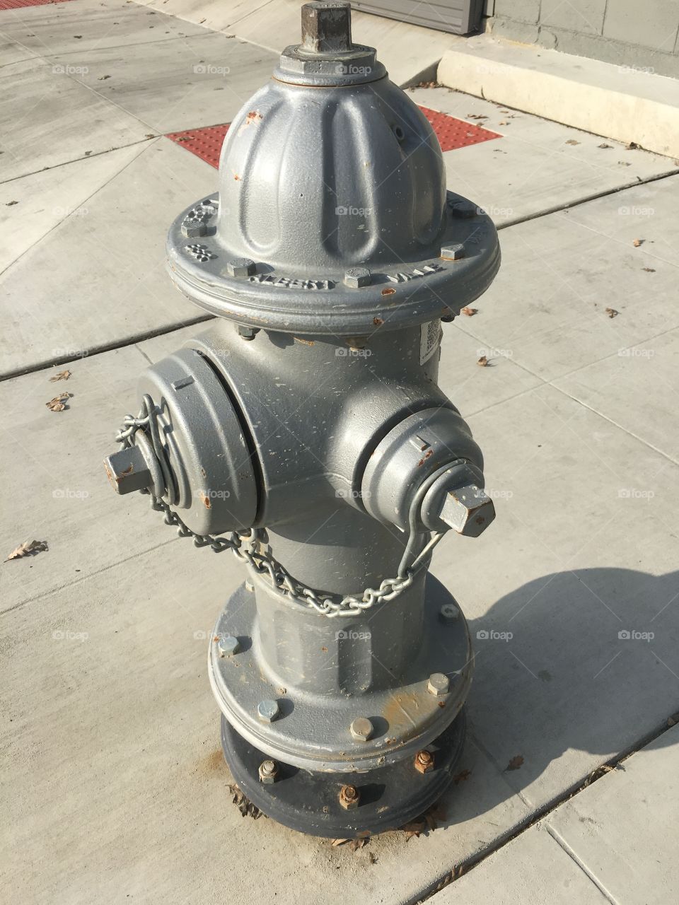 Grey fire hydrant 
