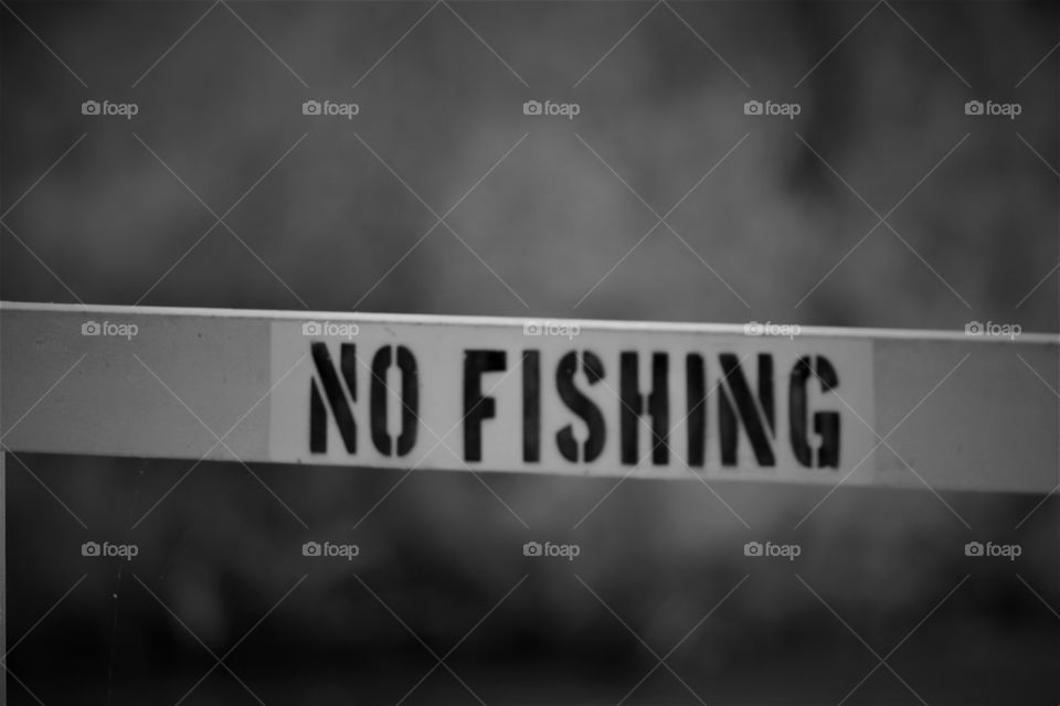 No fishing obviously.  