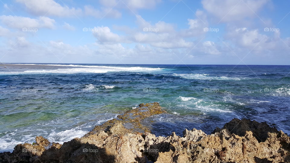 southern Guam's oceanside