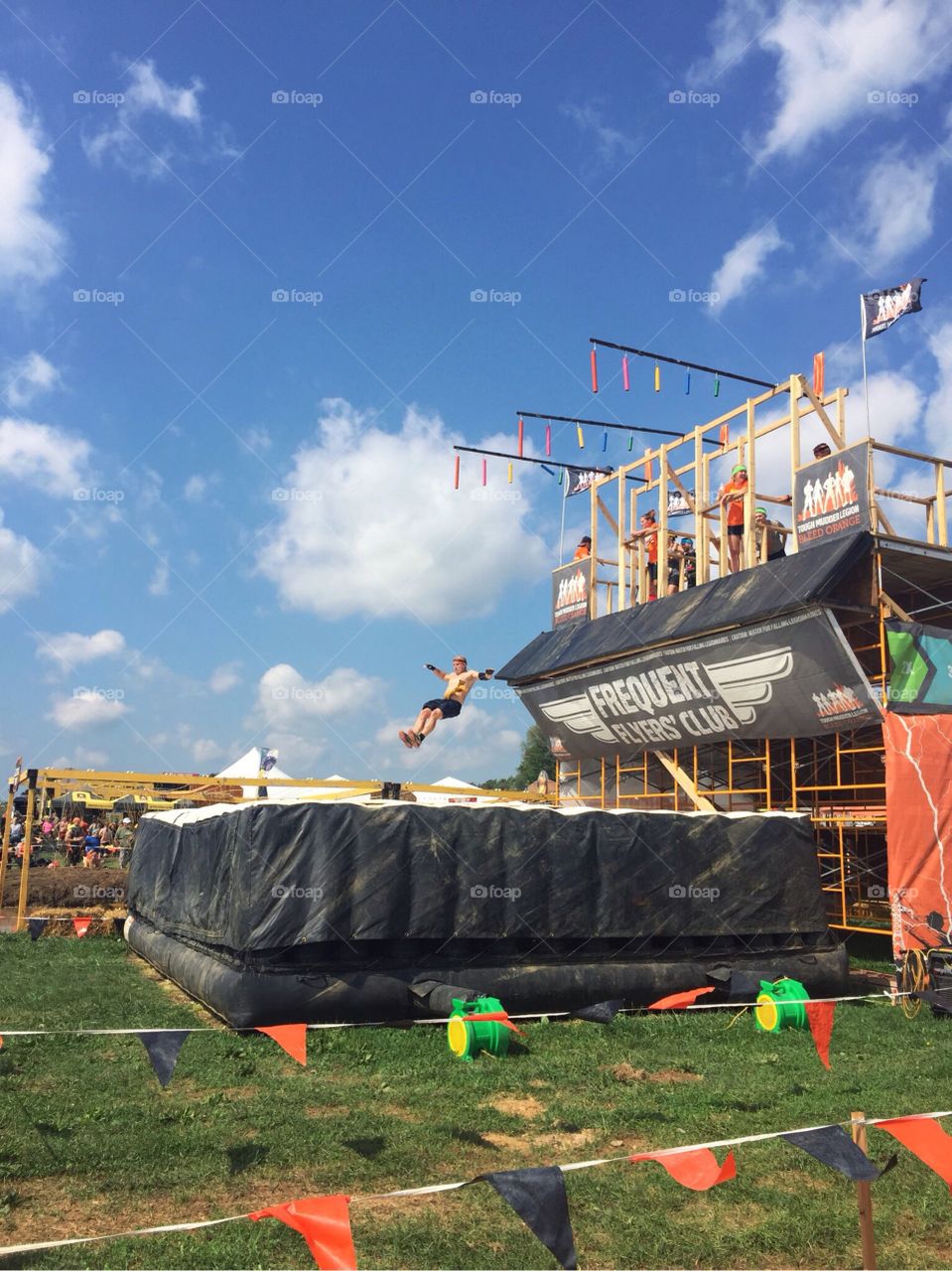 Tough Mudder obstacle. 