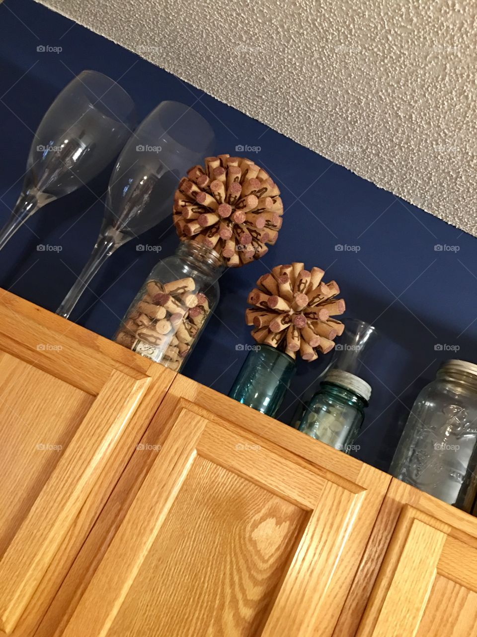 Wine cork balls home decor