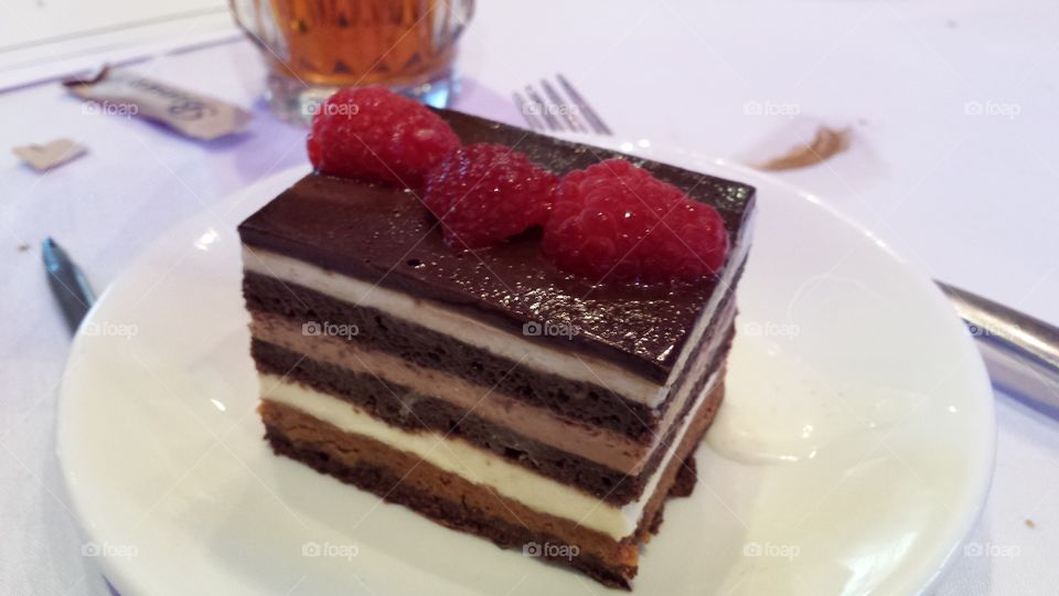 Dessert at Austin's Chop House. Delicious Chocolate Mousse