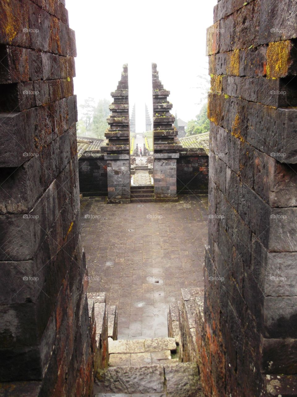 cetho temple gate located in karanganyar, central java, indonesia