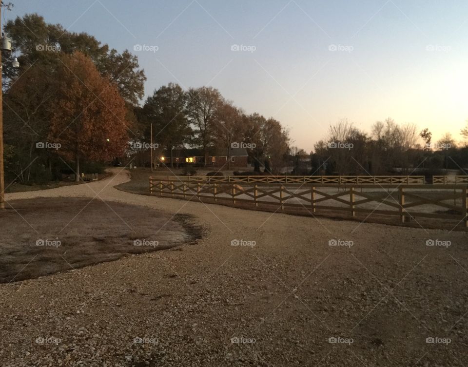 White Picket Farm Fence