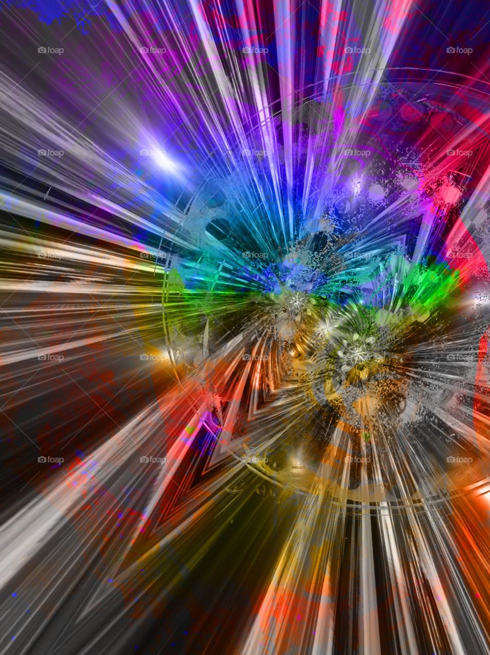 Multicolored abstract.