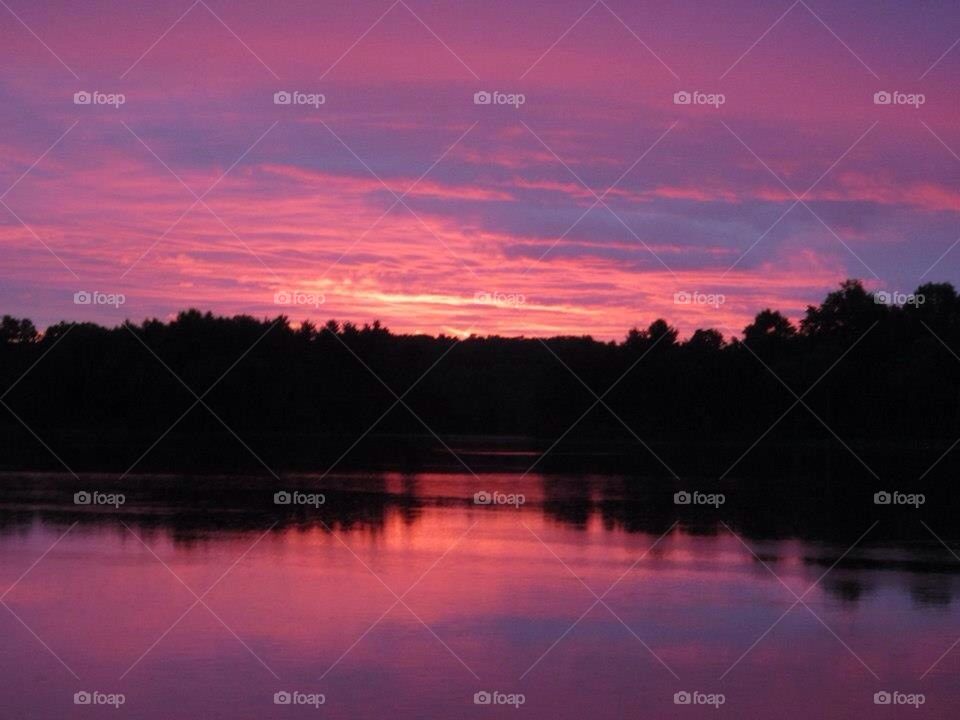 Pinkish sunset