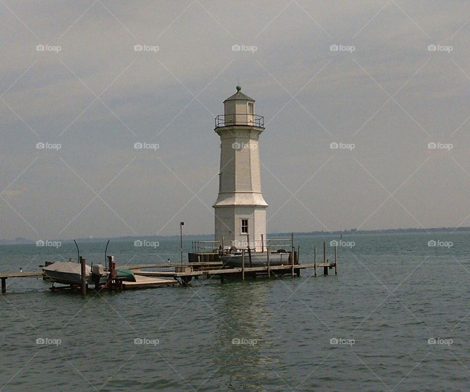 north channel lighthouse. the old north channel lighthouse on Gross Ile Michigan on the Detroit river