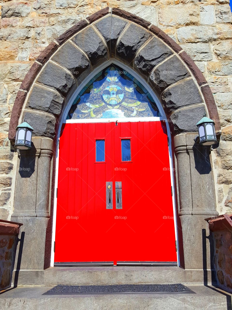 the church door