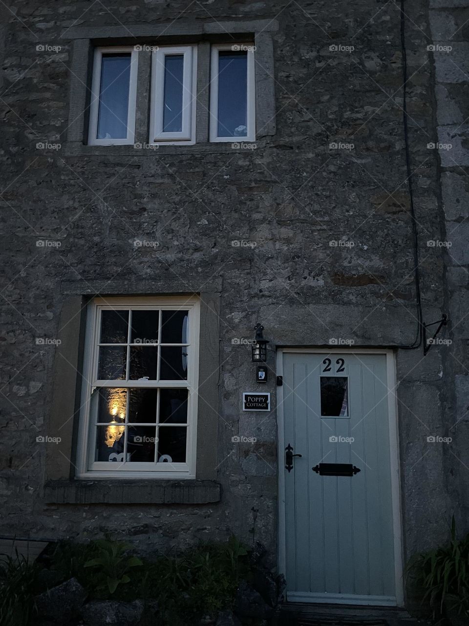 Tiny twinkle of light inside a cosy cottage we stayed in recently 