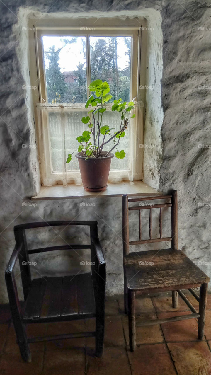 Inside a house in Ballycultra at Ulster Folk and Transport Museum, Northern Ireland